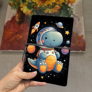 2025 A6 cahier d'enregistrement de travail 160 Pages épais à la mode idéal pour les réunions de bureau Notes de travail projet carnet de tâches avec <span class=keywords><strong>Dinosau</strong></span> - Product Image 1