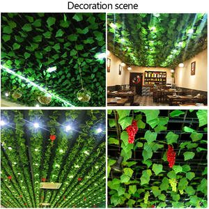 Senmasine lianes feuille soie vigne fausse verdure artificielle guirlande de lierre pour chambre fête de mariage jardin tenture murale décor - Product Image 4