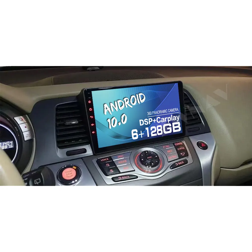 Android 10.0 6 + 128GB araç DVD oynatıcı GPS ekran Nissan Murano için Z51 2010-2014 oto Stereo radyo multimedya oyuncu kafa ünitesi