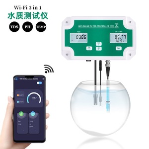 เครื่องวิเคราะห์คุณภาพน้ำ 3-in-1 รุ่น W2826 พร้อม Wifi วัดค่า TDS pH และอุณหภูมิ สำหรับสระว่ายน้ำ ห้องปฏิบัติการ และการเพาะเลี้ยงสัตว์น้ำ - Product Image 2