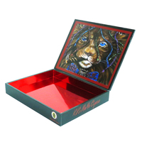 Boîtes à cigares personnalisées avec logo doré, emballage en papier, boîte cadeau magnétique, présentoir pour kit de cigares, boîte à tabac en solde