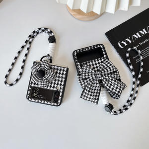 Роскошный Черный Белый флип-чехол для телефона Samsung Galaxy ZFlip5 ZFlip4 5G 5G ZFlip3 - Product Image 2