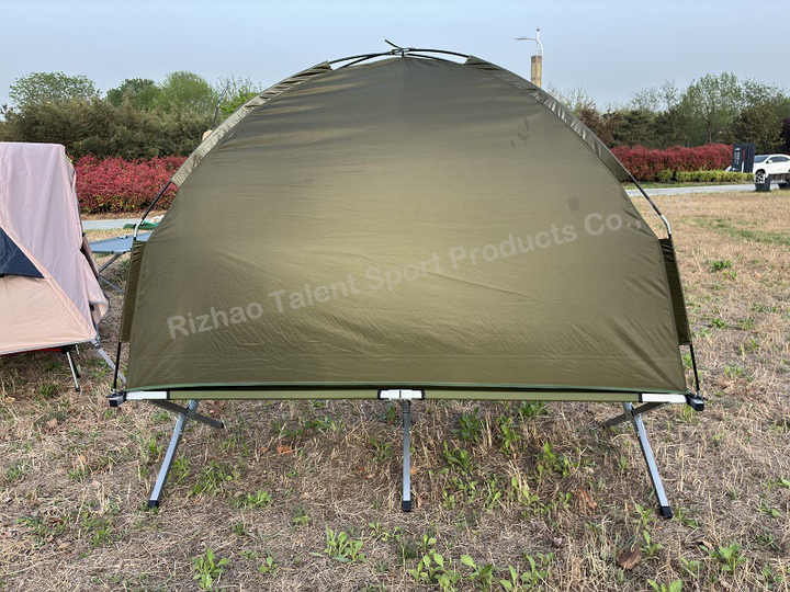 Ultralight Opvouwbare Enkele Camping Bed Reizen Cot Tent Bed Aluminium Frame Wearable Oxford Doek