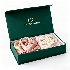 Magnetic Closure Gift Box Foldable Rigid Packaging Custom Retail Presentation Box Fashion Lifestyle Packaging for Scarves - Product Image 2