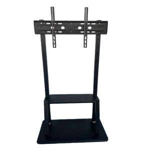 फर्श खड़े टीवी माउंट स्टैंड समायोज्य ऊंचाई वेसा संगत ब्रैकेट भंडारण शेल्फ अनुकूलन योग्य आकार मोटाई पाउडर लेपित - Product Image 1