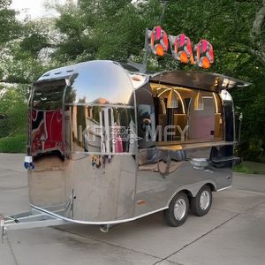 <b>Mobile</b> Hotdog Hamburger Coffee Trailer Sushi Ice Cream Truck Trailers Fully Equipped <b>Kitchen</b> Street Food Cart - Product Image 6