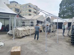 Abri de <span class=keywords><strong>voiture</strong></span> pliable Meile ML-G001 3x6m en tuyaux galvanisés légers, type étendu, imperméable, pour extérieur - Product Image 6