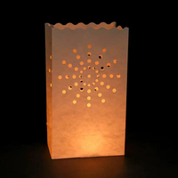 Lanterne en papier lumineuse ignifuge romantique à vendre, sac à bougies pour mariage, hôtel, festival, restaurant, bar, décoration