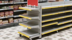 New Design Double-Sided Heavy-Duty Metallic Pharmacy Gondola Display <b>Racks</b> Floor Mount 5-<b>Shelf</b> for Convenience Store Retail - Product Image 4