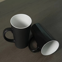 Tasses à café en céramique personnalisées de grande taille et de haute qualité, 400 ml, tasses en porcelaine écologiques pour sublimation