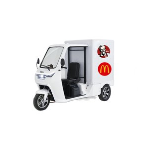 Tricycle électrique de livraison à <span class=keywords><strong>3</strong></span> <span class=keywords><strong>roues</strong></span> EEC, cabine ouverte, <span class=keywords><strong>chariot</strong></span> de transport, moteur 2000-3000W, charge utile de 300-400 kg, pour la livraison de nourriture rapide, congélateur - Product Image 3
