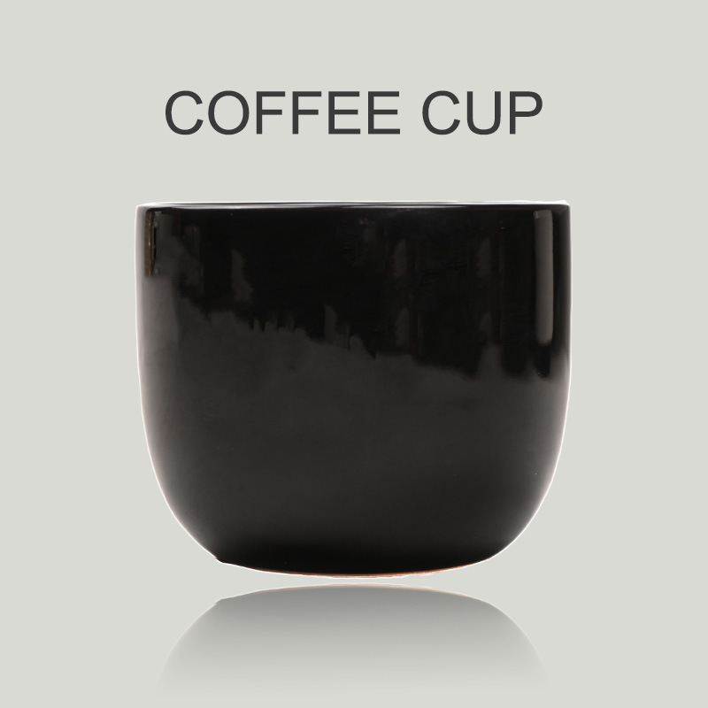Cross border Black Ceramic Coffee Cup