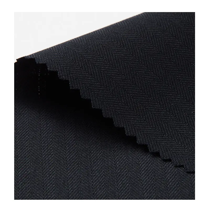 Advanced merino wool polyester blended fabric for fine business men's suitings/uniforms