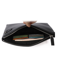 Gros galet Texture cuir Long portefeuille hommes affaires porte-carte de crédit téléphone pochette sac à main grande capacité pochette pour hommes
