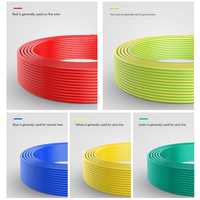 1.5mm cuivre massif PVC rigide basse tension fils électriques jaune-vert à un noyau 1.5/2.5/4/6/10 fil de mise à la terre pour industriel
