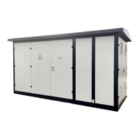 YB-12 12kV 0.4kV 3150kVA Sous-station préfabriquée en coffret, station de distribution d'énergie intégrée extérieure, sous-station compacte