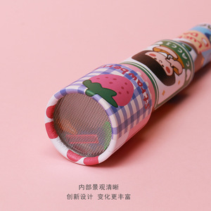 ของเล่นการศึกษาการ์ตูนคาไลโดสโคปสามส่วนสำหรับเด็กอายุ 4-6 ปี ของเล่นวิทยาศาสตร์แบบใช้มือ ไม่ใช้แบตเตอรี่ - Product Image 2