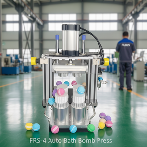 Máquina Neumática para Hacer Bombas de Baño FURIS FRS-1A para Uso Doméstico, 1, 2 y 3 Colores, Múltiples Formas y Tamaños, Molde Múltiple, Certificación CE - Product Image 5