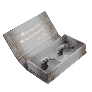 Caja de Regalo Personalizada para Pestañas y Lápiz Labial, Laminación Mate, Embalaje Cosmético, Grabado en Relieve, Impresión Serigráfica, Forro de Esponja - Product Image 2