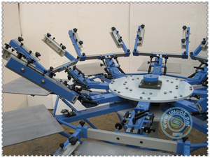 Tấm nhôm có độ chính xác cao 6 trạm 6 màu sắc của nhãn hiệu màn hình máy in cho áo sơ mi - Product Image 5