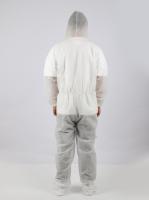 Combinaison de travail jetable de haute qualité, combinaison de protection légère en PP non tissé, capuche haute sécurité, taux de filtration 70%, protection personnelle
