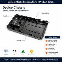 Boîtier en plastique moulé par injection sur mesure pour appareil électronique, pièces de coque en plastique, fabrication OEM de boîtiers en plastique moulés par injection sur mesure