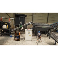 Déchiqueteur de déchets électroniques et de robinets usagés, à roulement en alliage d'aluminium, haute productivité, motorisé, contrôlé par PLC, à courant de Foucault