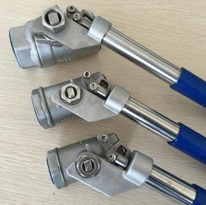 APOLLO tipe baja tahan karat 1/2 inci mengurangi lubang 2000WOG Thread End Deadman Musim Semi katup bola kembali - Product Image 1