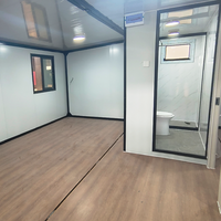 Casa Modular Expandible ZhuDuo con Tiras de Luz LED Integradas, Diseño Moderno, Modelo ECH-WB-004, para Villa Vacacional en Isla Tropical