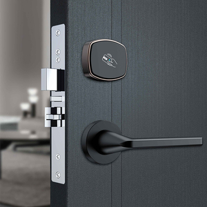 Nhà máy phẳng cửa thông minh Ổ khóa khách sạn OEM thông minh cửa xử lý khóa phòng ngủ không thấm nước cửa gỗ hợp kim Nhôm Keyless khóa - Product Image 5