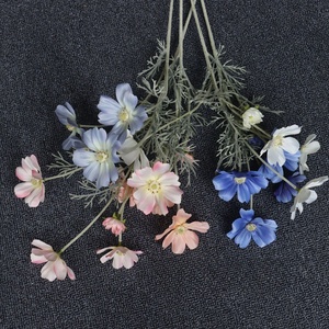 Crisantemo Artificial JingRui, Seda Flocada, <span class=keywords><strong>Cosmos</strong></span> <span class=keywords><strong>Bipinnatus</strong></span>, 5 Colores, 61 cm de Largo, para Decoración del Hogar, Bodas, Graduaciones, Halloween - Product Image 2