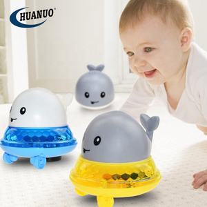 電気誘導噴出ボールUFOクジラ入浴スプレー水赤ちゃんライト音楽バスおもちゃ - Product Image 2