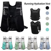 Sac à dos d'hydratation pour la course à pied, la randonnée, le cyclisme, le marathon, sac de poitrine léger avec poche pour téléphone