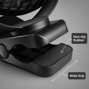 Ventilador Portátil con Clip y Batería de 5000mAh, 360° °   Ventilador Personal Recargable USB con Rotación para Cochecito de Bebé, Camping y Gimnasio - Product Image 2