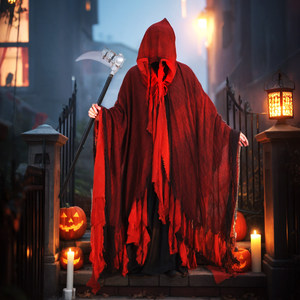 Costume <span class=keywords><strong>di</strong></span> <span class=keywords><strong>Halloween</strong></span> per Adulti Unisex, Mantello <span class=keywords><strong>Horror</strong></span> Echo, Abbigliamento per Cosplay, Vendita Diretta dalla Fabbrica - Product Image 2