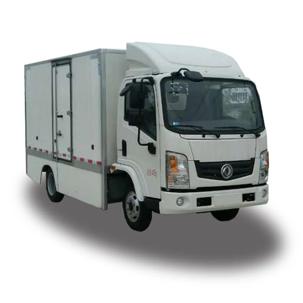100% Electric Cargo Box Truck 81.1kWh CATL Battery 1.27ton Payload Capacity 2seating Available Fast Charging 1.5h