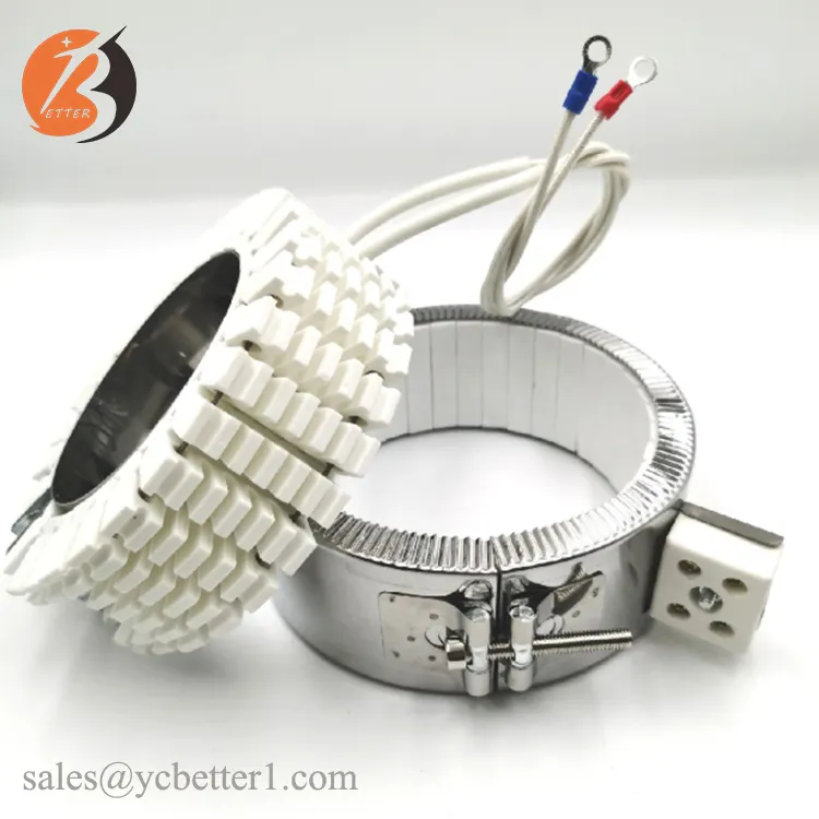 Better 36v 48v electric extruder ceramic insulated band heater