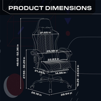 Chaise de jeu ergonomique à prix direct usine, chaise de bureau personnalisée avec accoudoirs articulés pour cybercafé