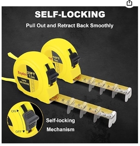 Ruban à mesurer de construction robuste OEM ODM 5M Boîtier en plastique ABS à <span class=keywords><strong>4</strong></span> couches résistant à la rouille et aux chutes Logo personnalisé Pouces métriques - Product Image 2
