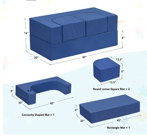 Sofá Modular Infantil OEM de Espuma Comprimida, Convertible, para Jugar y Dormir, Mueble de Dormitorio - Product Image 5