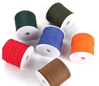 Corde de parachute de tente en polyester nylon durable personnalisée 7 brins 50m 4mm corde de tente de camping tressée cordon de camping pour corde de randonnée