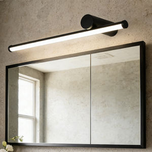 Lámpara de pared LED moderna de aluminio negro con clasificación IP44, ajustable, para espejo, tocador, cuadros, para hotel, baño, uso interior en el hogar. - Product Image 1