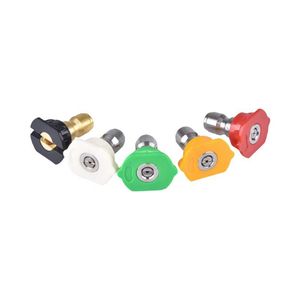 Boquilla para Lavadora a Presión, Conexión Rápida de 1/4, Cabezal de Pulverización en 5 Colores, Plástico de Ingeniería y Cobre, Accesorio para Lavado de Autos - Product Image 1