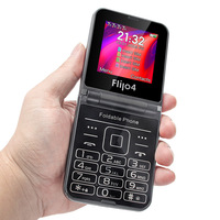 Teléfono Móvil UNIWA F265 con Pantalla TFT WVGA de 2.4 Pulgadas, Función de Juego, 4 Tarjetas SIM, Batería de 1400 mAh, Cámara de 0.08MP