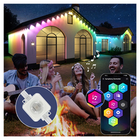 SHIJI 24V RGBW Pixel LED Light, éclairage extérieur décoratif, corps en PVC, points lumineux, paysage, 30mm, éclairage LED permanent pour Noël