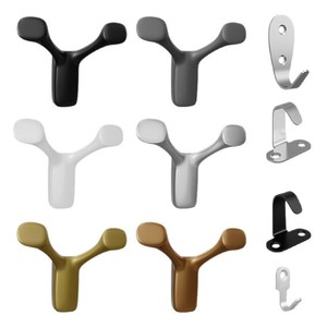 Creative Antler <b>Clothes</b> Hooks Aluminum Alloy Stainless Steel Modern Simple Design For Cabinets Wardrobes Entryways Bathroom - Product Image 1