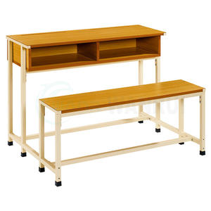 Günstiger Preis MDF Holz Grundschule <span class=keywords><strong>3</strong></span>-Sitzer <span class=keywords><strong>Student</strong></span> Schreibtisch Bank - Product Image 4