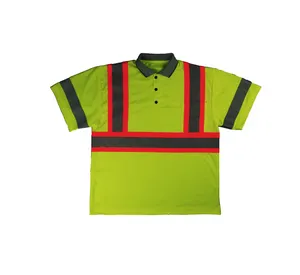 Uniforme gialla su ordinazione degli indumenti da lavoro della maglia di sicurezza di prezzi di fabbrica