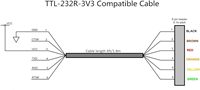 Ftdi Ft232rl Usb a Serial Uart Ttl 5V Compatible con Cable de consola de Ttl-232r-5v