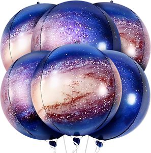 Juego de 6 Globos de Galaxia con Mapa del Mundo 4D de 22 Pulgadas para Decoraciones de Fiesta del Día de la Tierra - Product Image 4